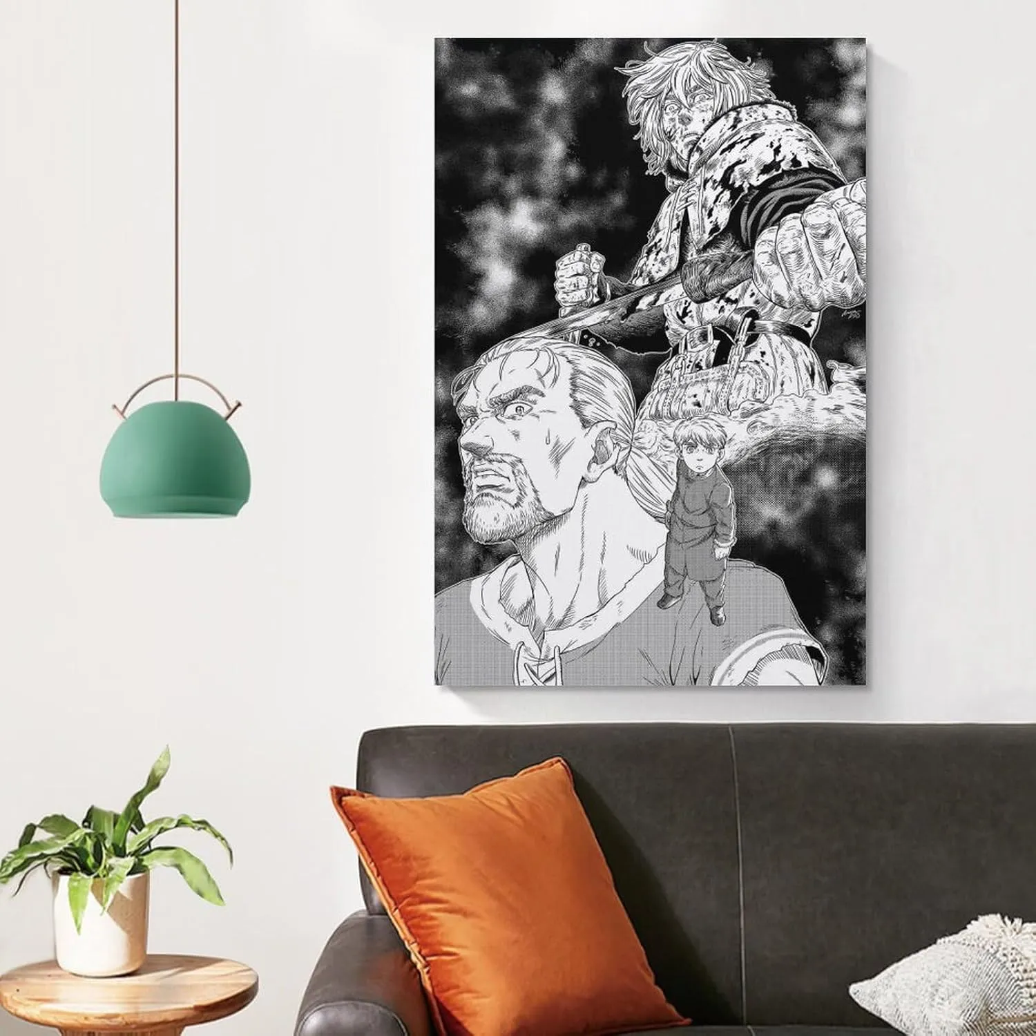 MERRYCHENG Manga Poster Vinland Saga Poster Decorative Painting Canvas Wall Art Living Room Posters Bedroom Painting 16x24inch(40x60cm)