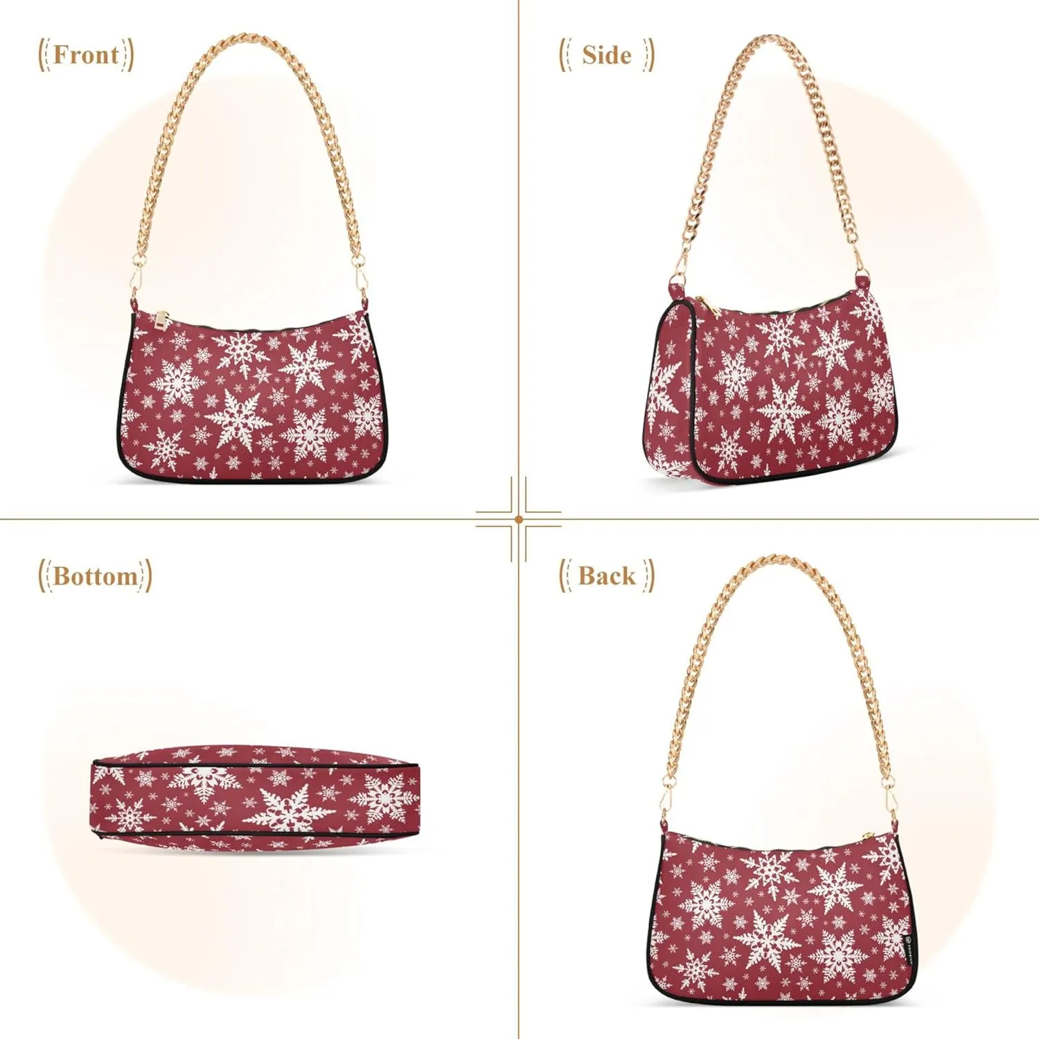 Mexican Skulls Wallet Purse Hobo Purses Women Designer Handbags Funny Cute Shoulder Bags