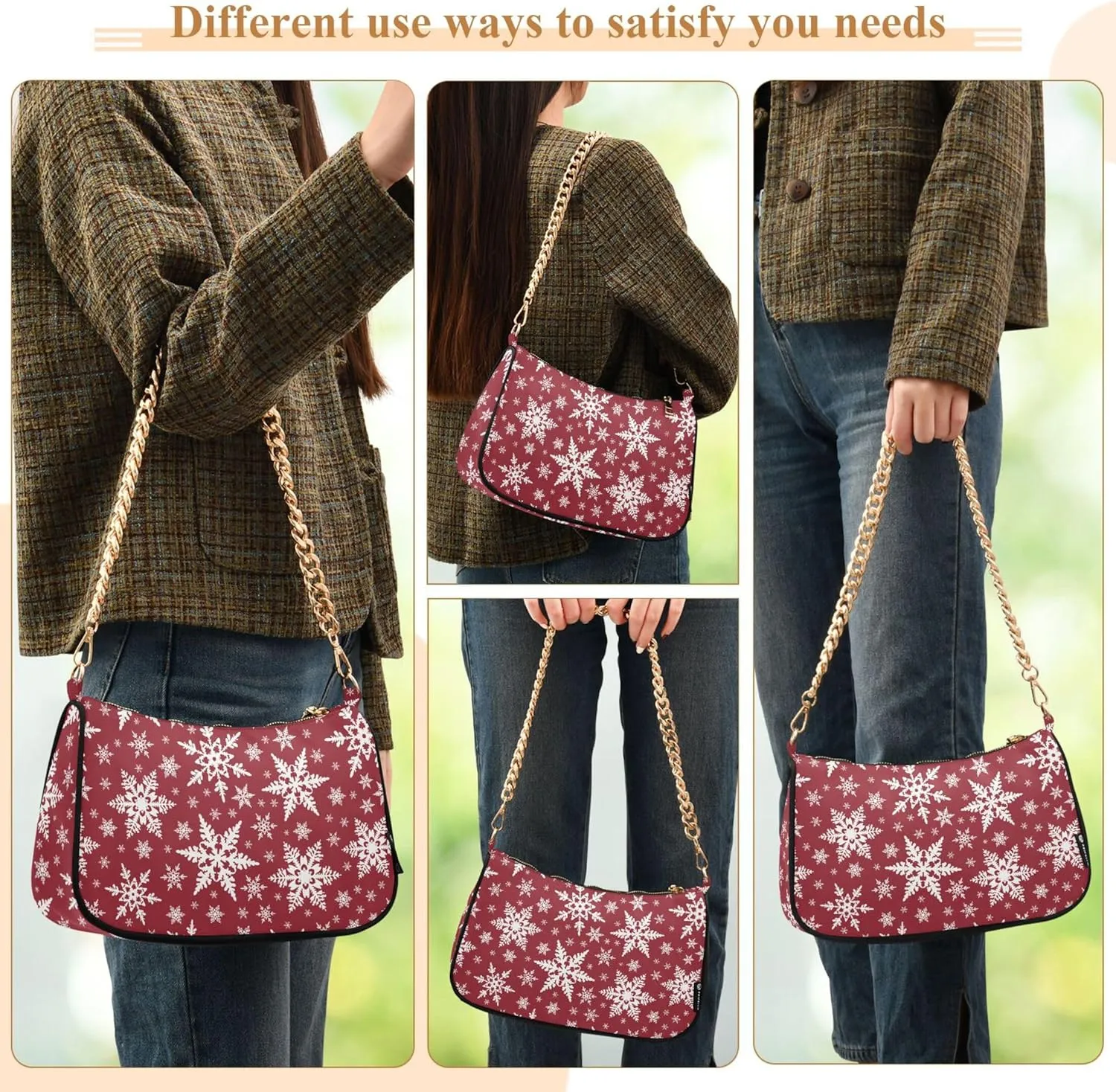 Mexican Skulls Wallet Purse Hobo Purses Women Designer Handbags Funny Cute Shoulder Bags