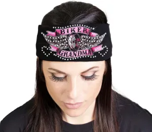 Milwaukee Leather | Bling Designed Wide Headbands-Headwraps for Women Biker Bandana