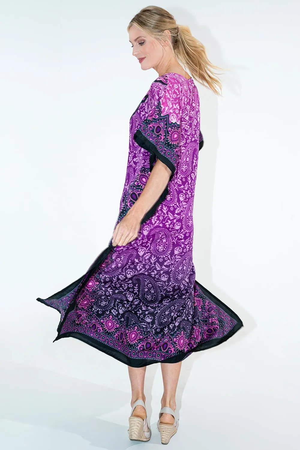 Miss Lavish London Kaftan Dresses for Women Beach Coverups Plus Size African & Dubai Kaftans Ideal for Loungewear & Swimwear