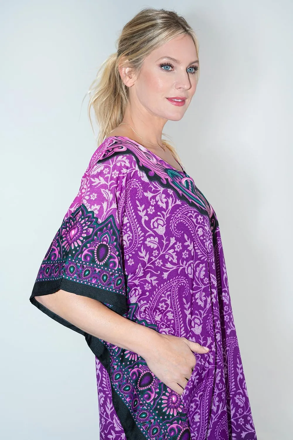 Miss Lavish London Kaftan Dresses for Women Beach Coverups Plus Size African & Dubai Kaftans Ideal for Loungewear & Swimwear