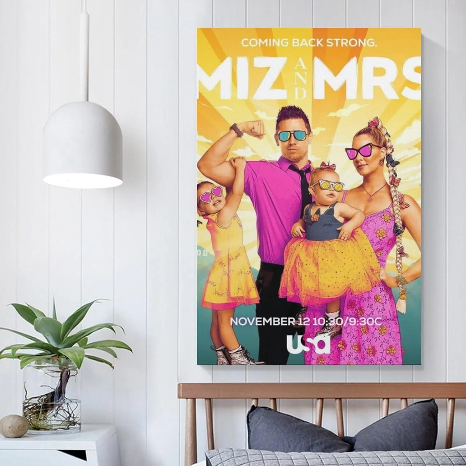 Miz And Mrs Artworks Picture Print Poster Wall Art Painting Canvas Gift Decor Home Posters Decorative 20x30inch(50x75cm)