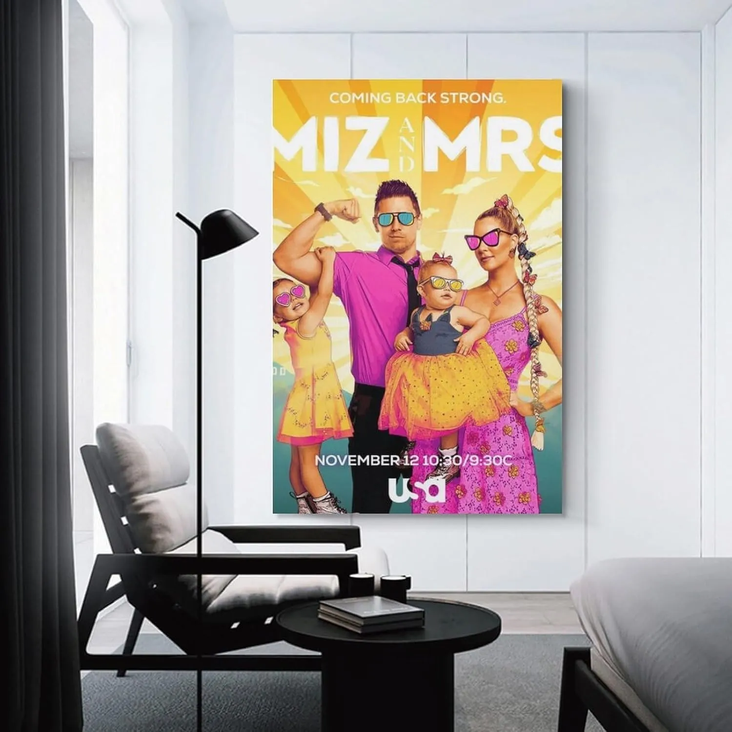 Miz And Mrs Artworks Picture Print Poster Wall Art Painting Canvas Gift Decor Home Posters Decorative 20x30inch(50x75cm)