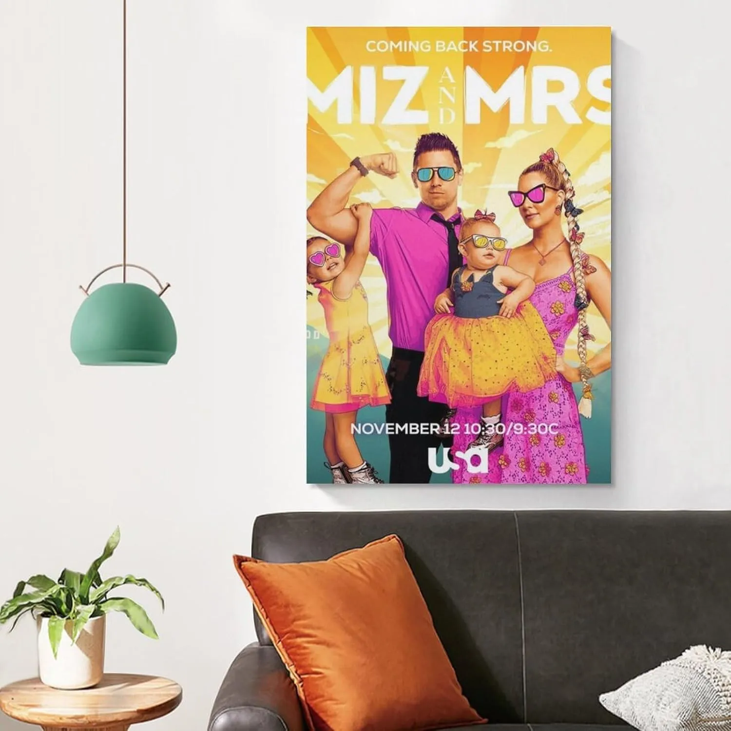 Miz And Mrs Artworks Picture Print Poster Wall Art Painting Canvas Gift Decor Home Posters Decorative 20x30inch(50x75cm)