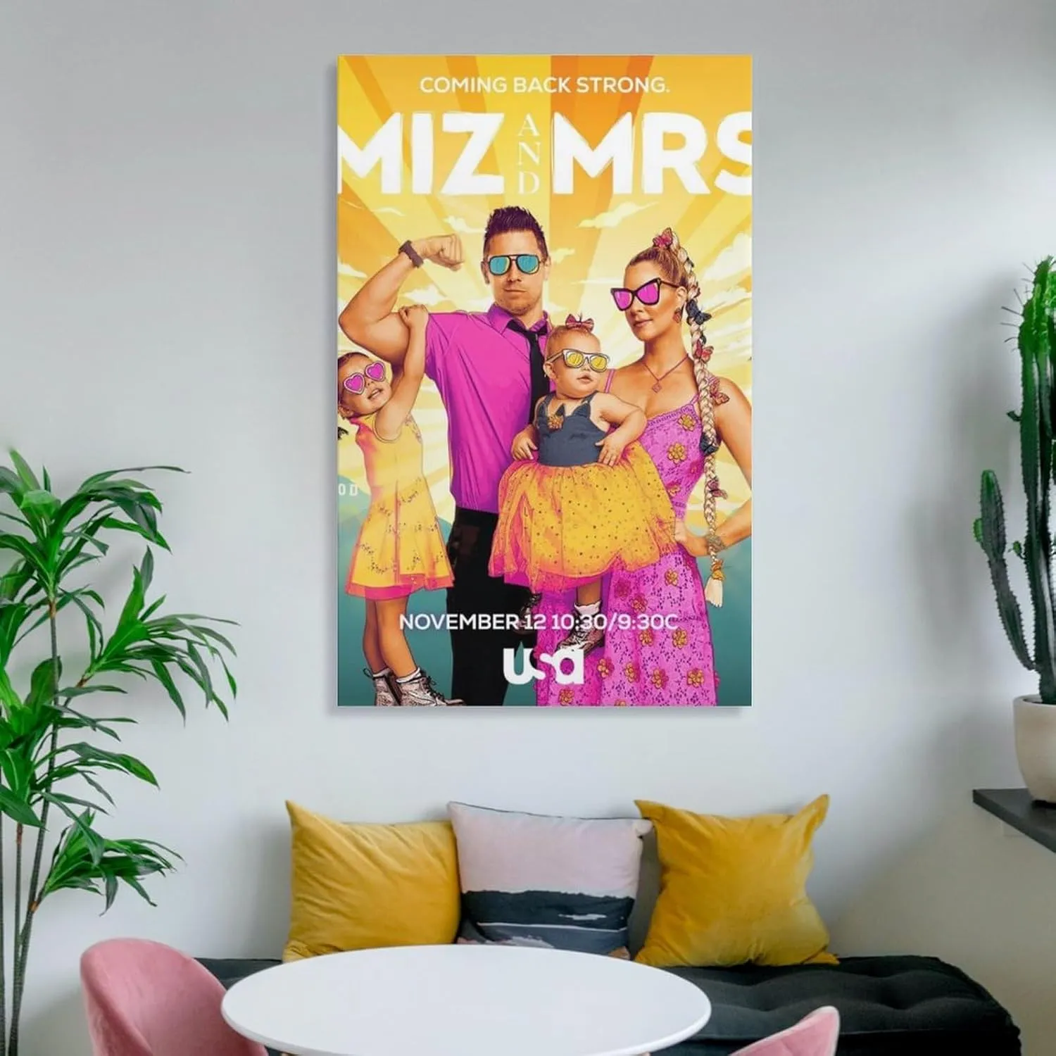 Miz And Mrs Artworks Picture Print Poster Wall Art Painting Canvas Gift Decor Home Posters Decorative 20x30inch(50x75cm)