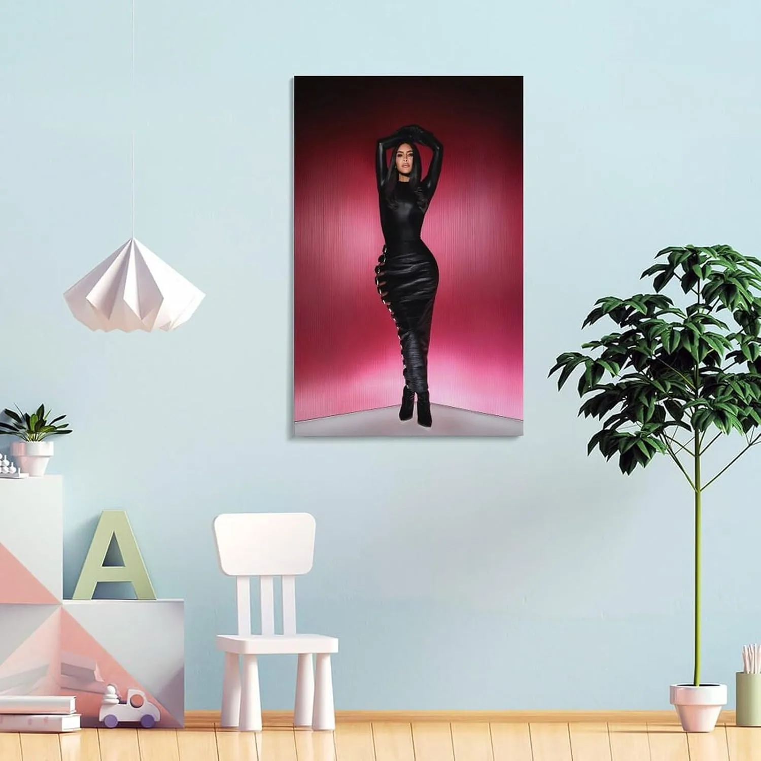 Model Kim Kardashian Sexy Poster (53) Canvas Art Poster And Wall Art Picture Print Modern Family Bedroom Decor Posters 16x24inch(40x60cm)
