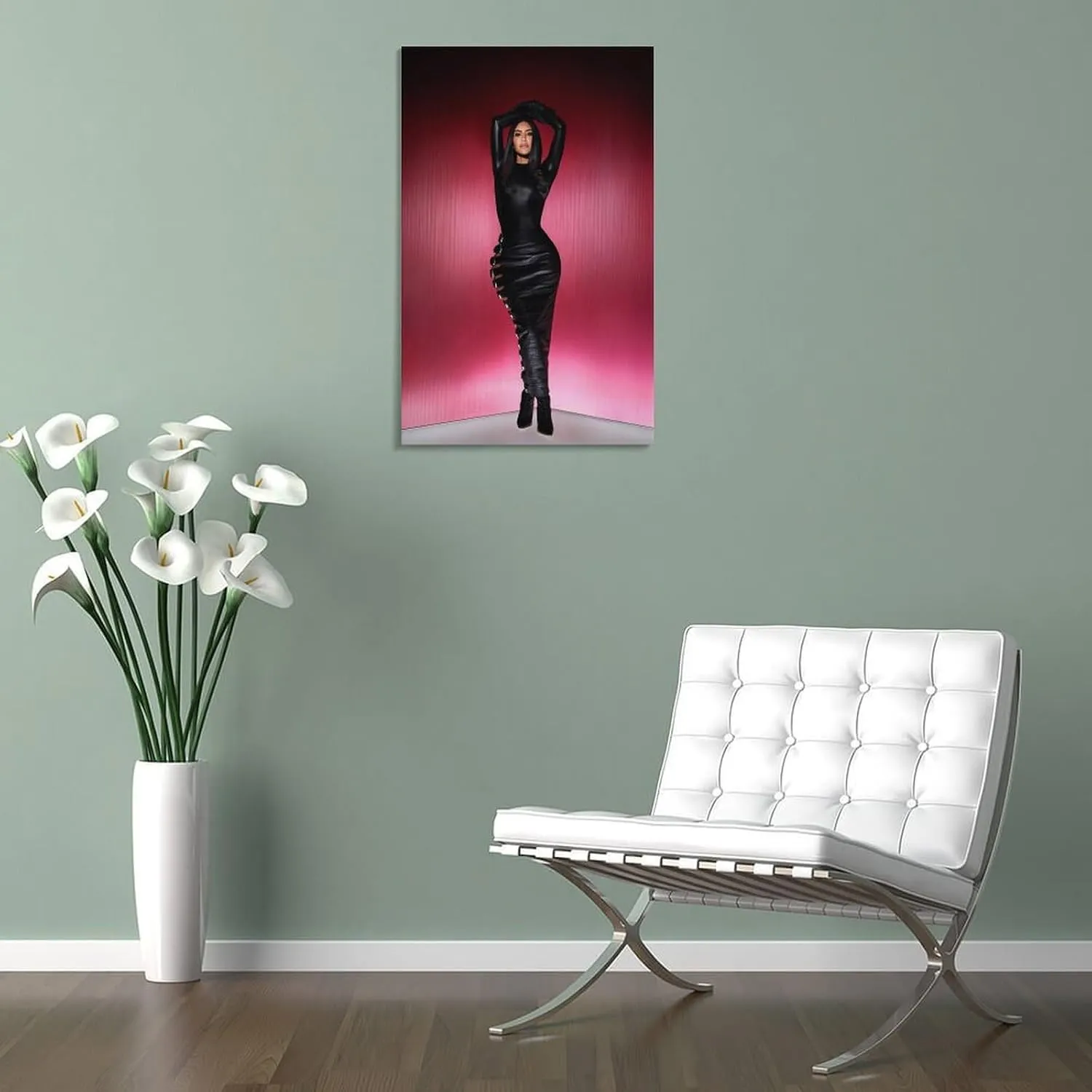 Model Kim Kardashian Sexy Poster (53) Canvas Art Poster And Wall Art Picture Print Modern Family Bedroom Decor Posters 16x24inch(40x60cm)