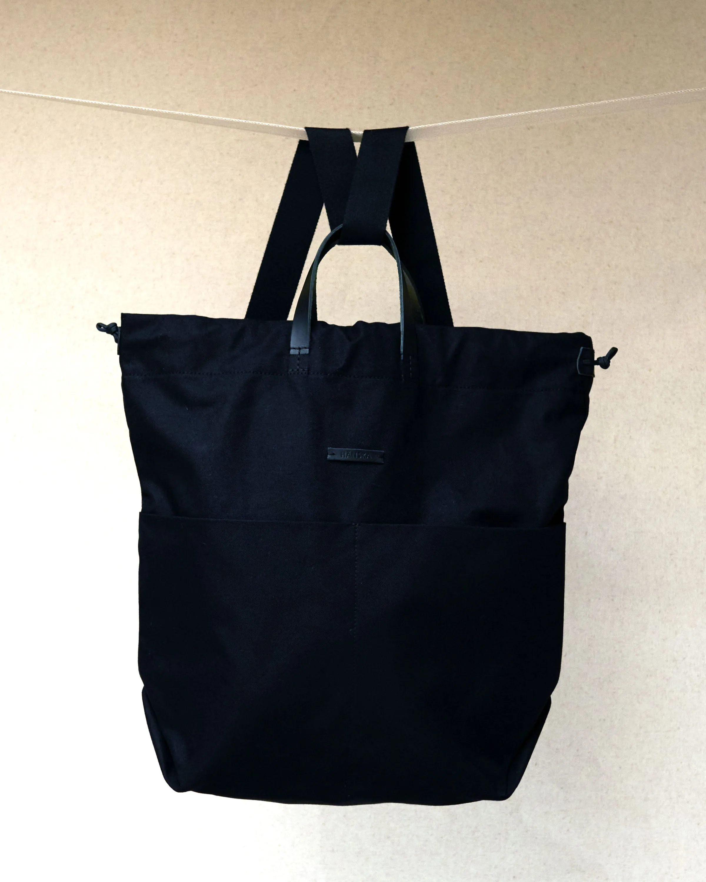 MOIRE black organic cotton