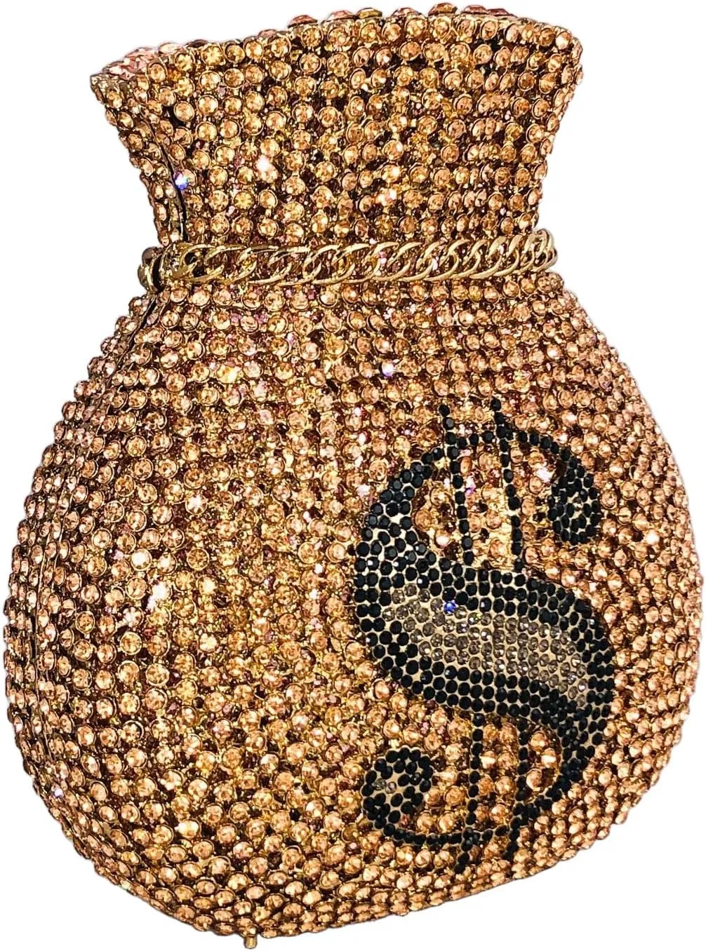 Money Crystal Clutch Bag Women Dollars Evening Handbags Bridal Party Rhinestone Clutch Purse Cocktail Bag,Mini
