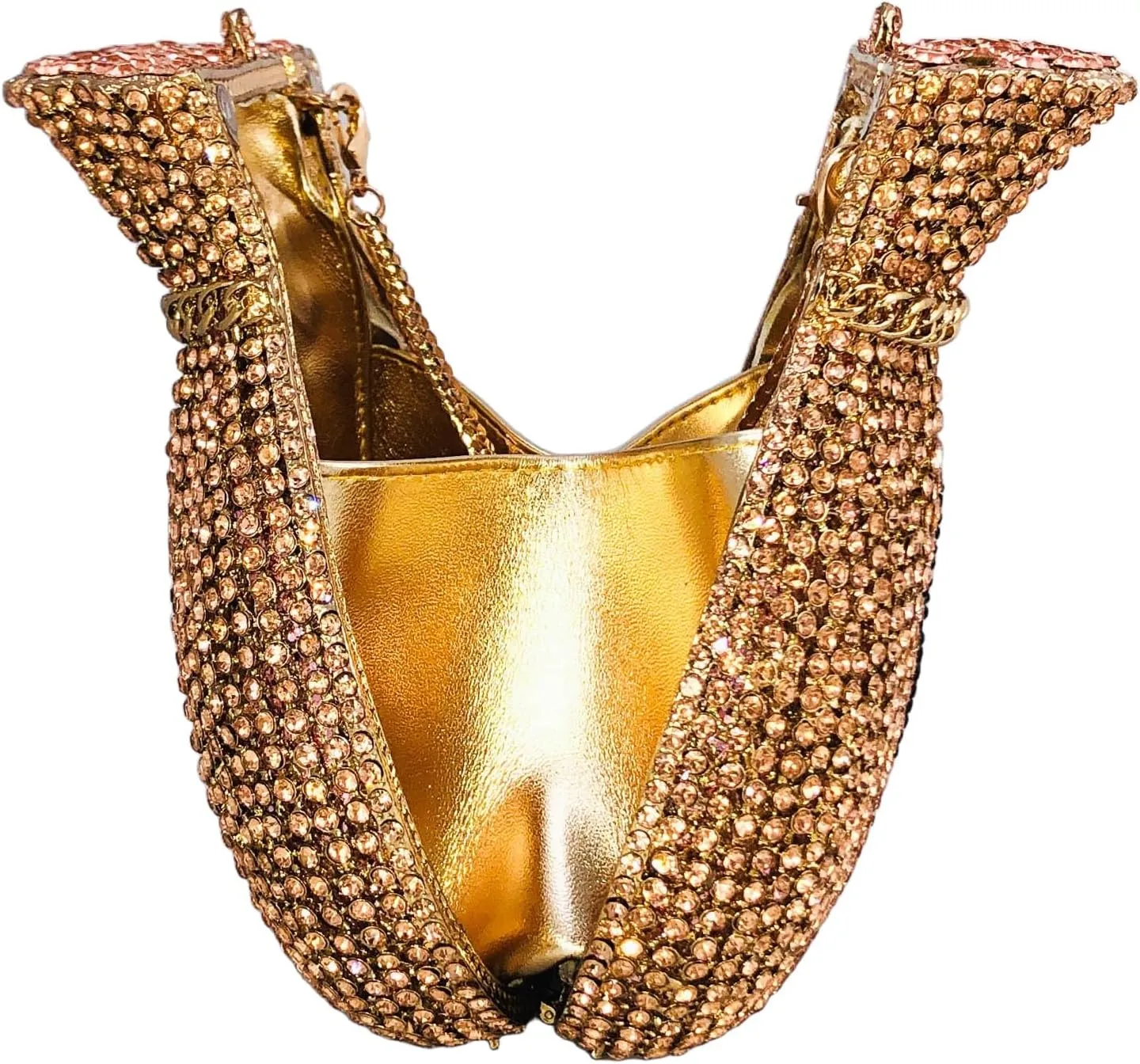 Money Crystal Clutch Bag Women Dollars Evening Handbags Bridal Party Rhinestone Clutch Purse Cocktail Bag,Mini