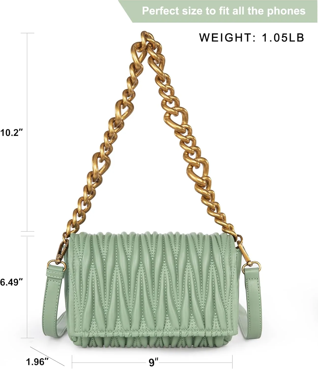 Montana West Quilted Handbags for Women Crossbody Bags Trendy Small Purses and Top Handle Handbags