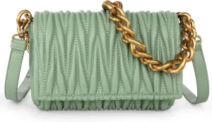 Montana West Quilted Handbags for Women Crossbody Bags Trendy Small Purses and Top Handle Handbags