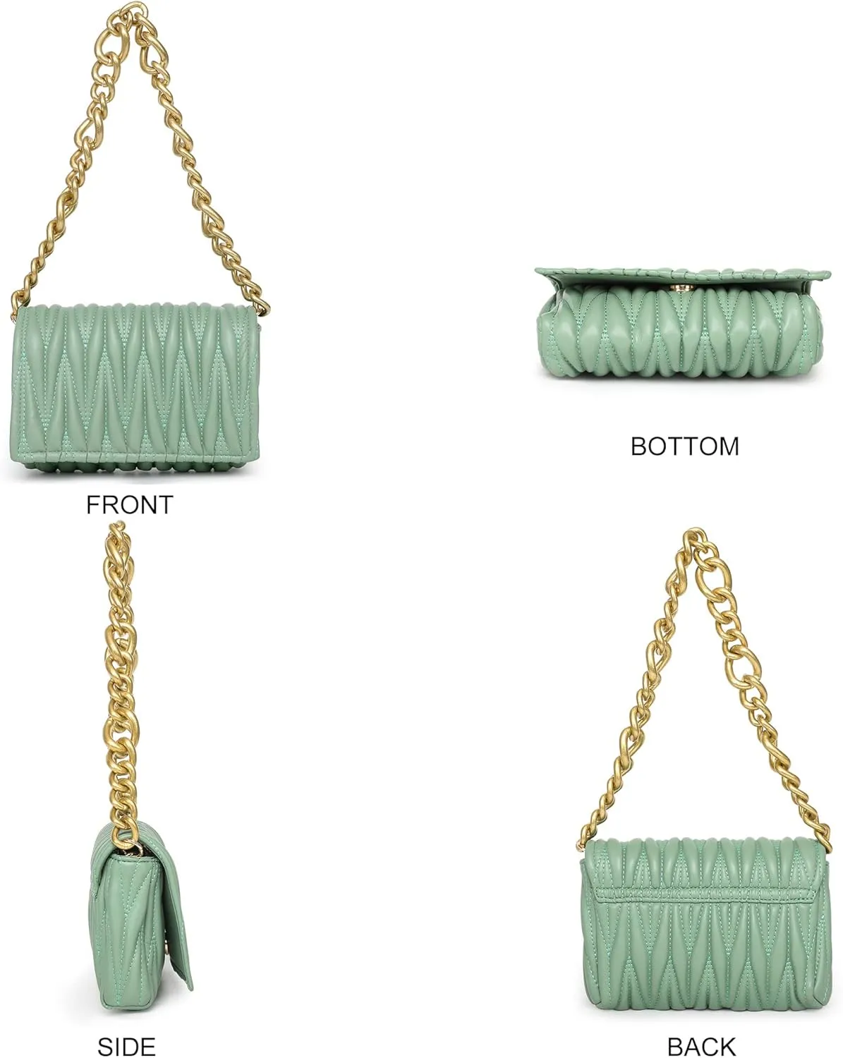 Montana West Quilted Handbags for Women Crossbody Bags Trendy Small Purses and Top Handle Handbags