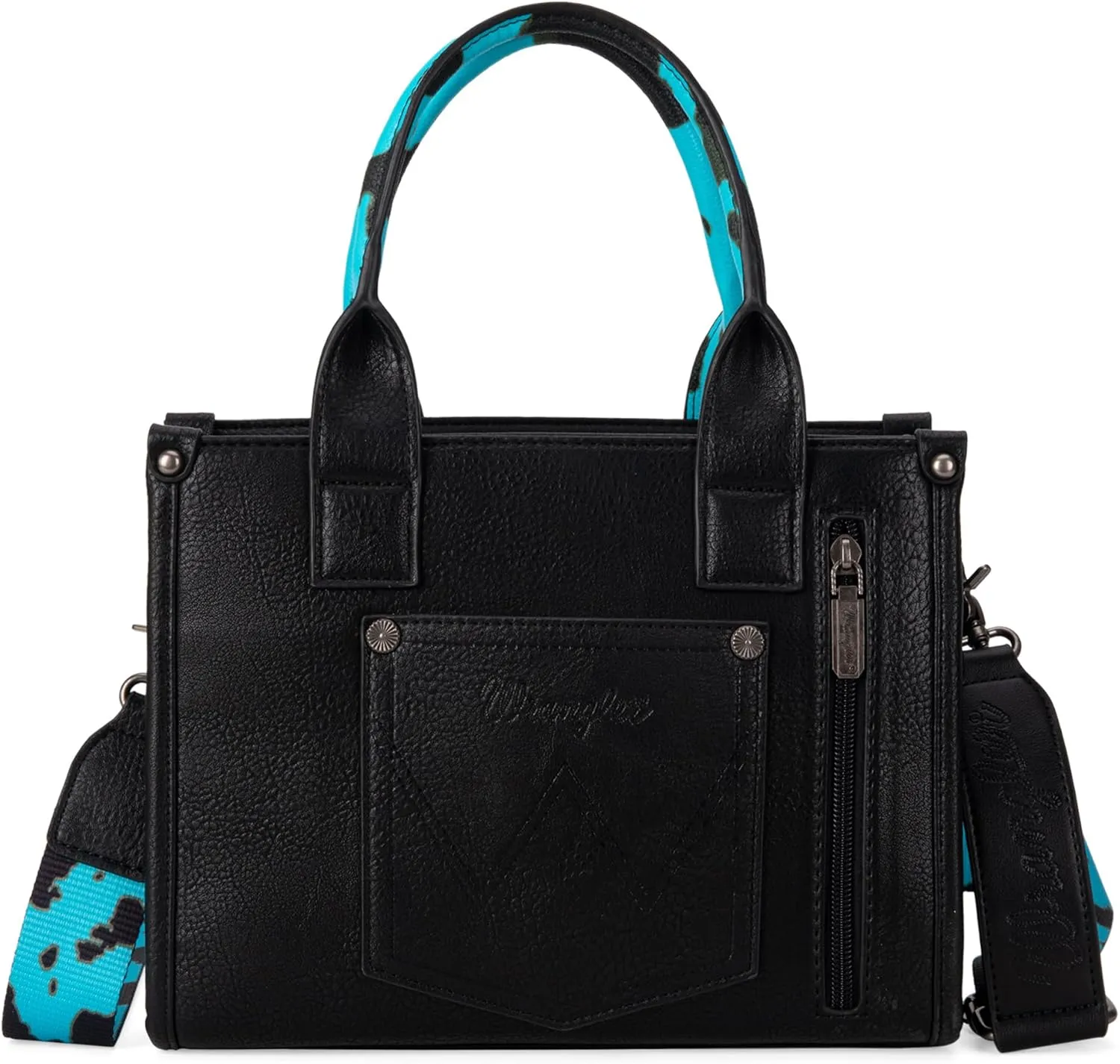 Montana West × Wrangler Tote Bag for Women Western Cow Print Purse Designer Top Handle Handbags
