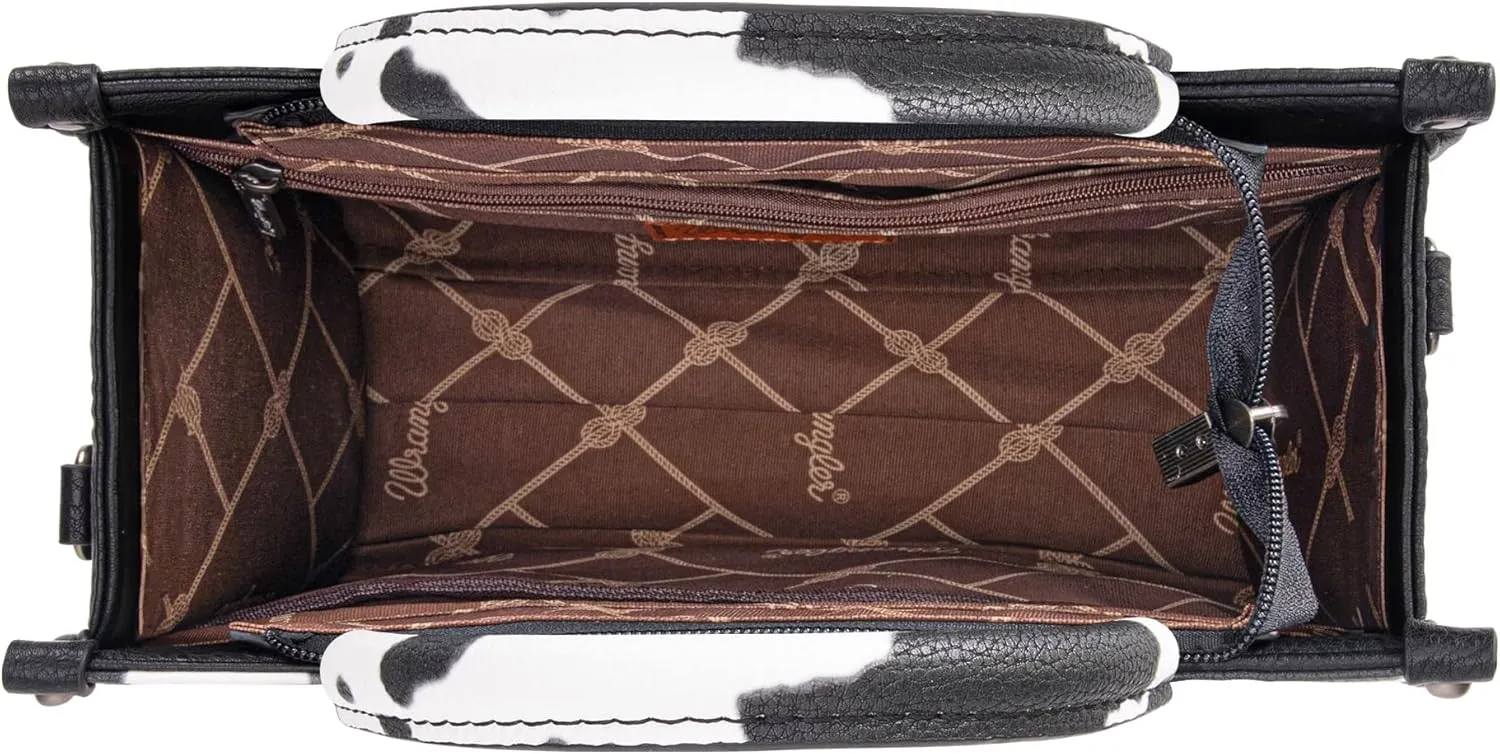 Montana West × Wrangler Tote Bag for Women Western Cow Print Purse Designer Top Handle Handbags
