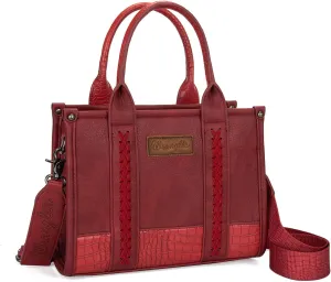 Montana West × Wrangler Tote Bag for Women Western Cow Print Purse Designer Top Handle Handbags