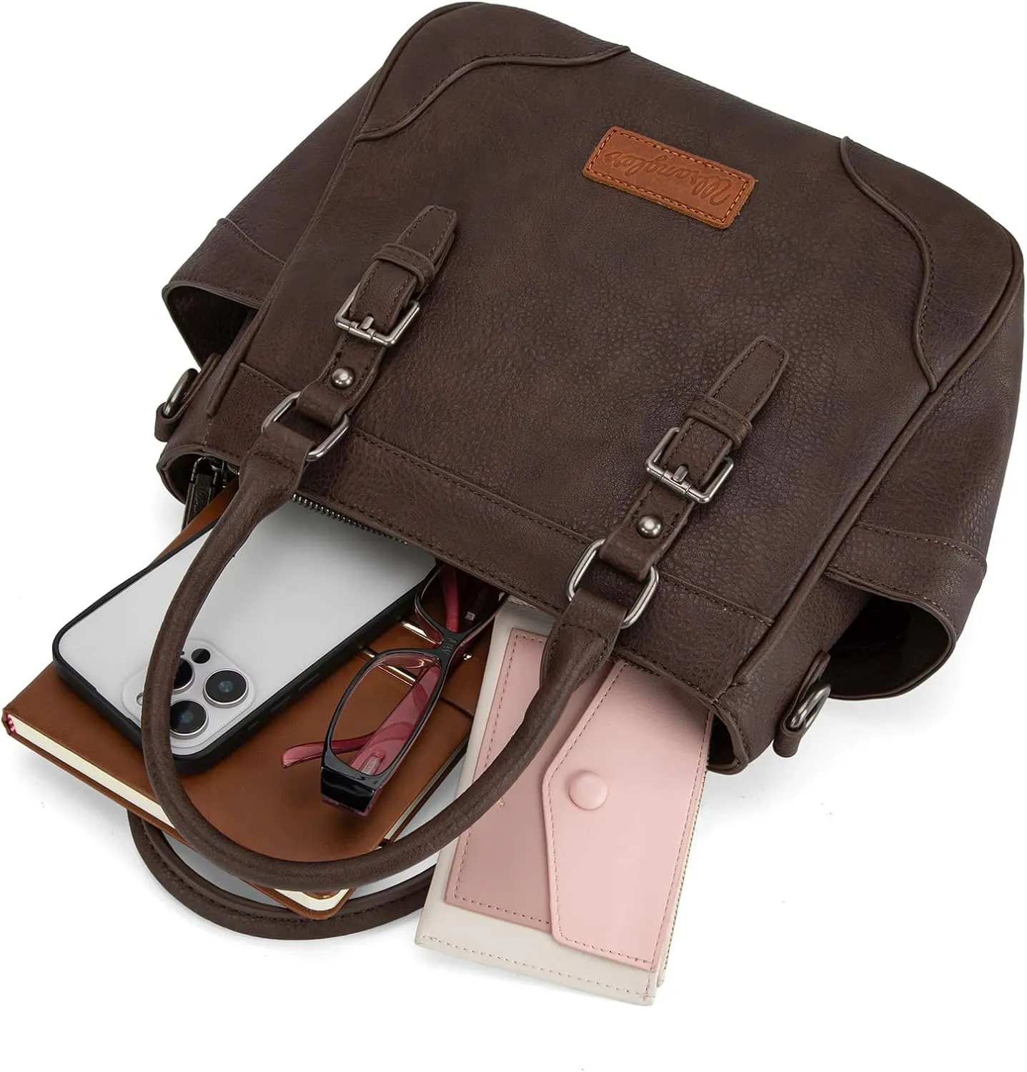 Montana West Wrangler Tote Bags for Women Medium Crossbody Purses Designer Top Handle Handbags