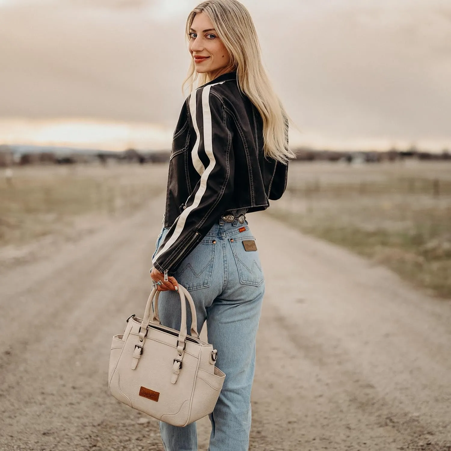 Montana West Wrangler Tote Bags for Women Medium Crossbody Purses Designer Top Handle Handbags