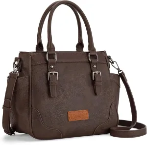 Montana West Wrangler Tote Bags for Women Medium Crossbody Purses Designer Top Handle Handbags