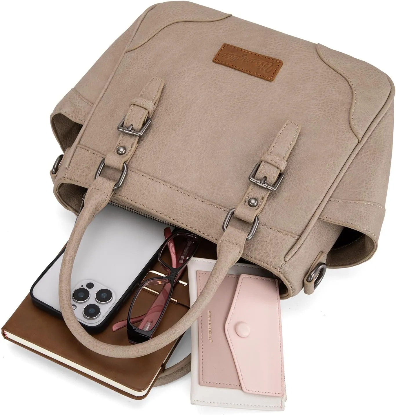 Montana West Wrangler Tote Bags for Women Medium Crossbody Purses Designer Top Handle Handbags