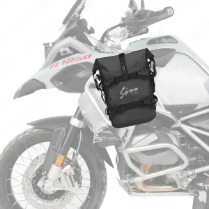 Motorcycle Waterproof Saddle Bag Motorcycle Accessories Tool Tank Bags Multifunctional Outdoor Motorbike Storage Carry Bag with Strap Black 12L