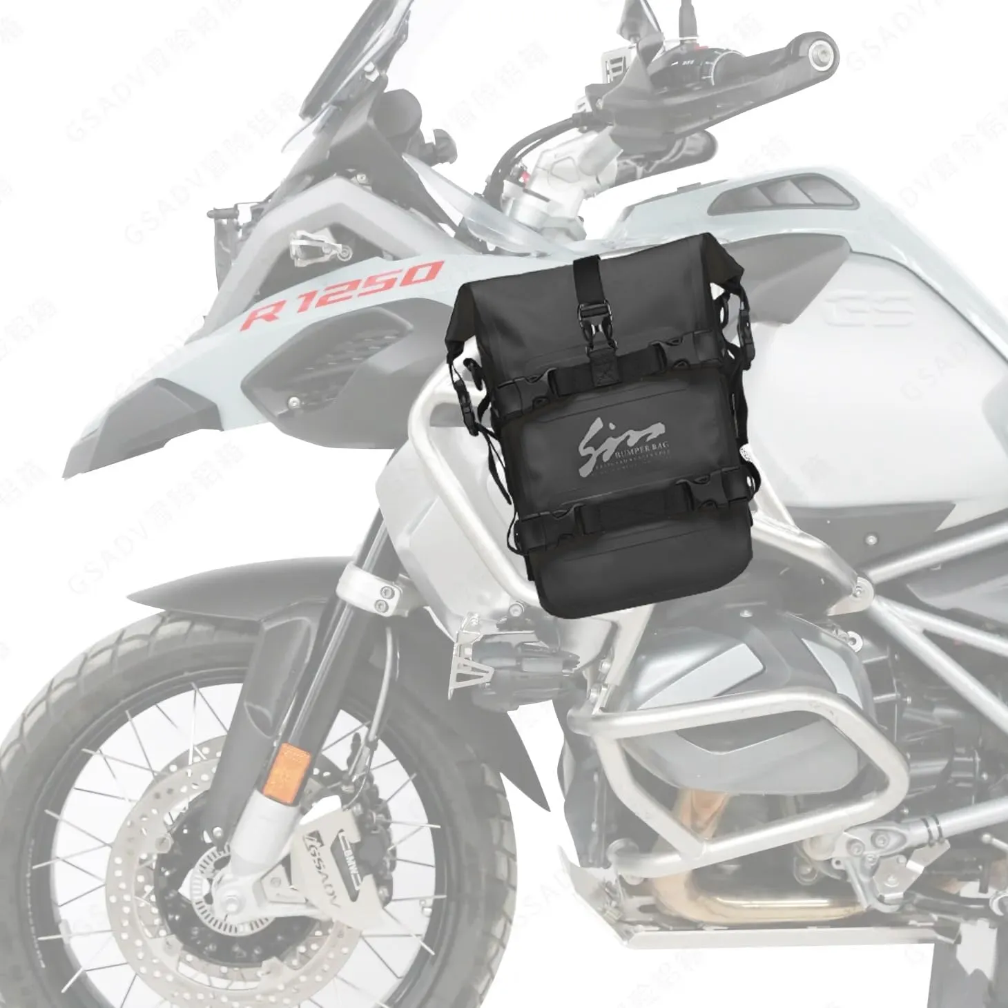 Motorcycle Waterproof Saddle Bag Motorcycle Accessories Tool Tank Bags Multifunctional Outdoor Motorbike Storage Carry Bag with Strap Black 12L