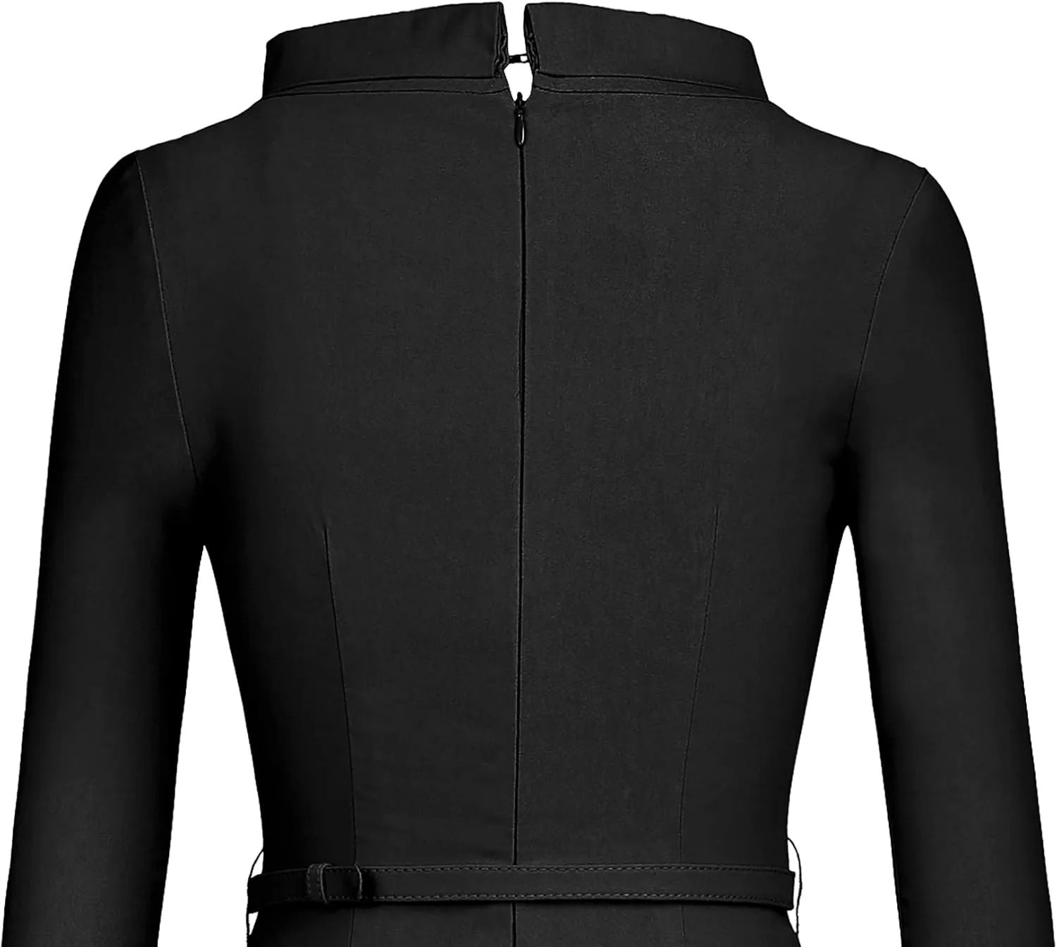 MUXXN Women's 1950s Vintage 3/4 Sleeve Elegant Collar Cocktail Evening Dress