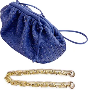 NAARIIAN Woven Crossbody Bags for Women Evening Clutch Hobo Cloud Purse Designer Handbags for Ladies