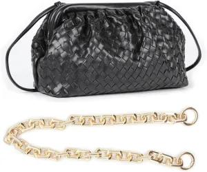 NAARIIAN Woven Crossbody Bags for Women Evening Clutch Hobo Cloud Purse Designer Handbags for Ladies