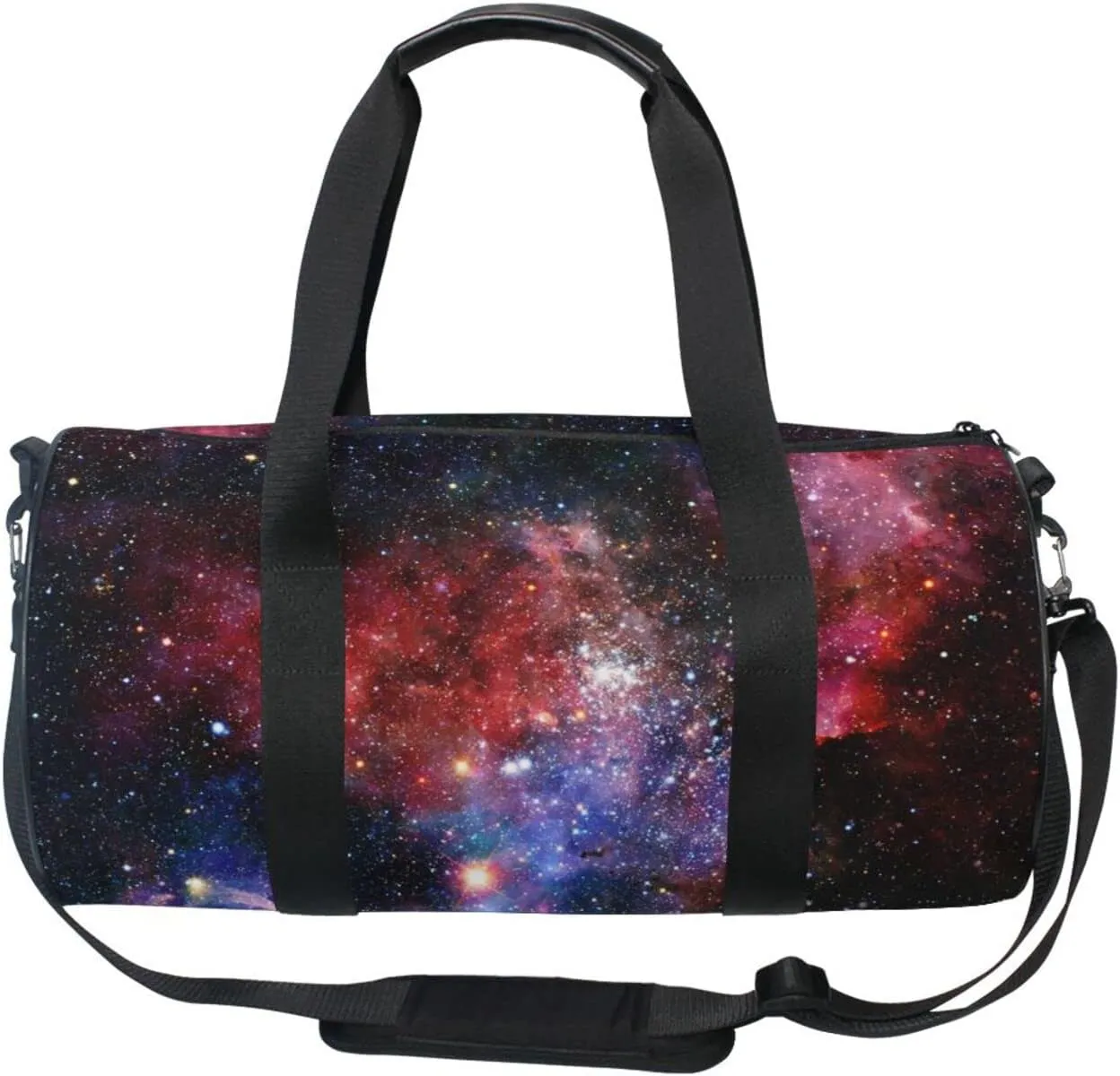 Nebula and Galaxies in Deep Space Duffel Bag Sports Gym Bags for Men and Women