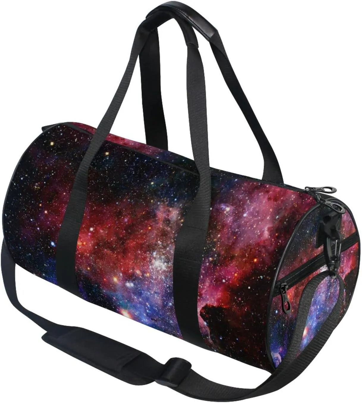 Nebula and Galaxies in Deep Space Duffel Bag Sports Gym Bags for Men and Women