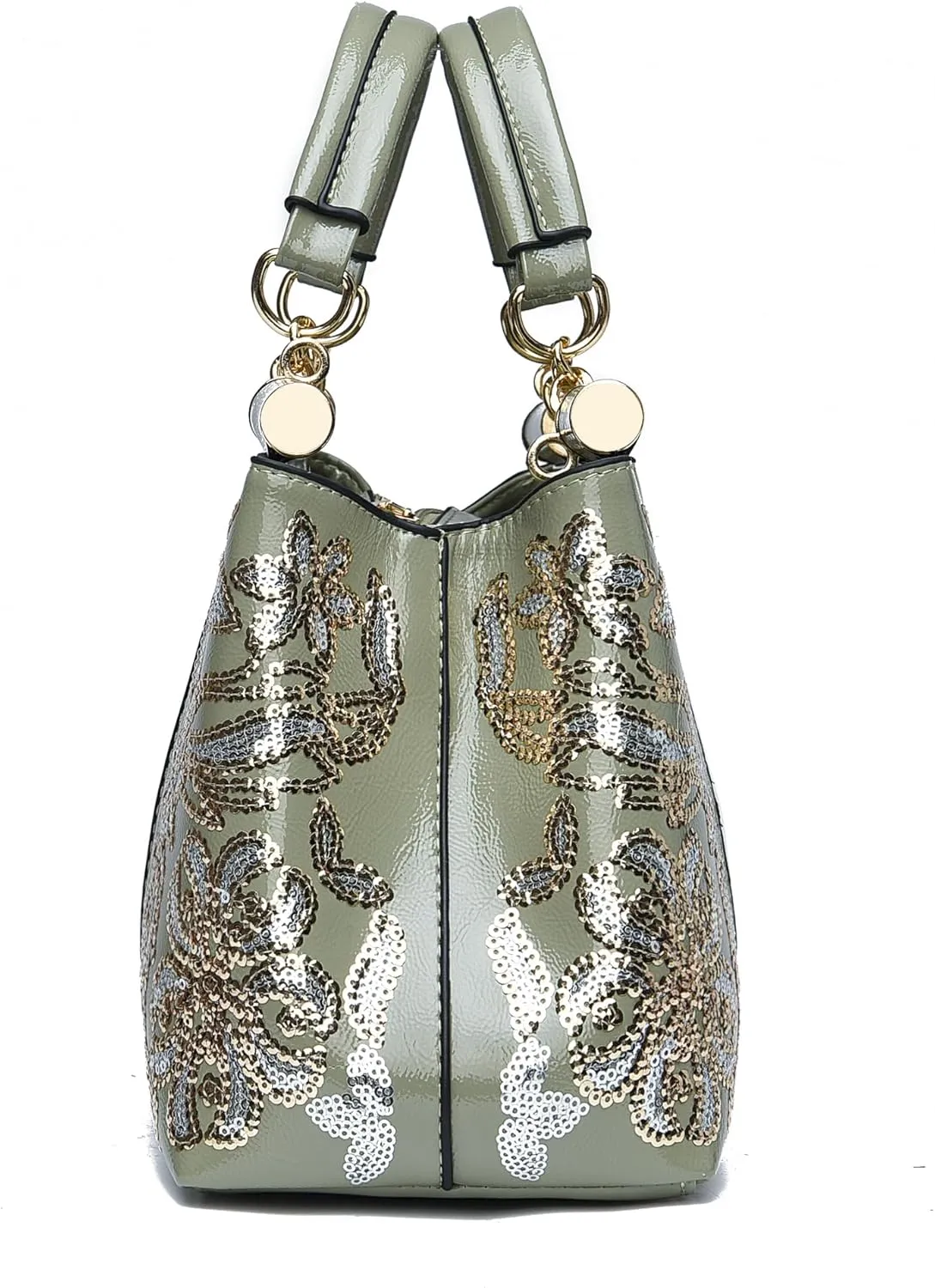 Nevenka Handbags For Women Patent Leather Designer Purse Suitable for Shopping Party Daily Use