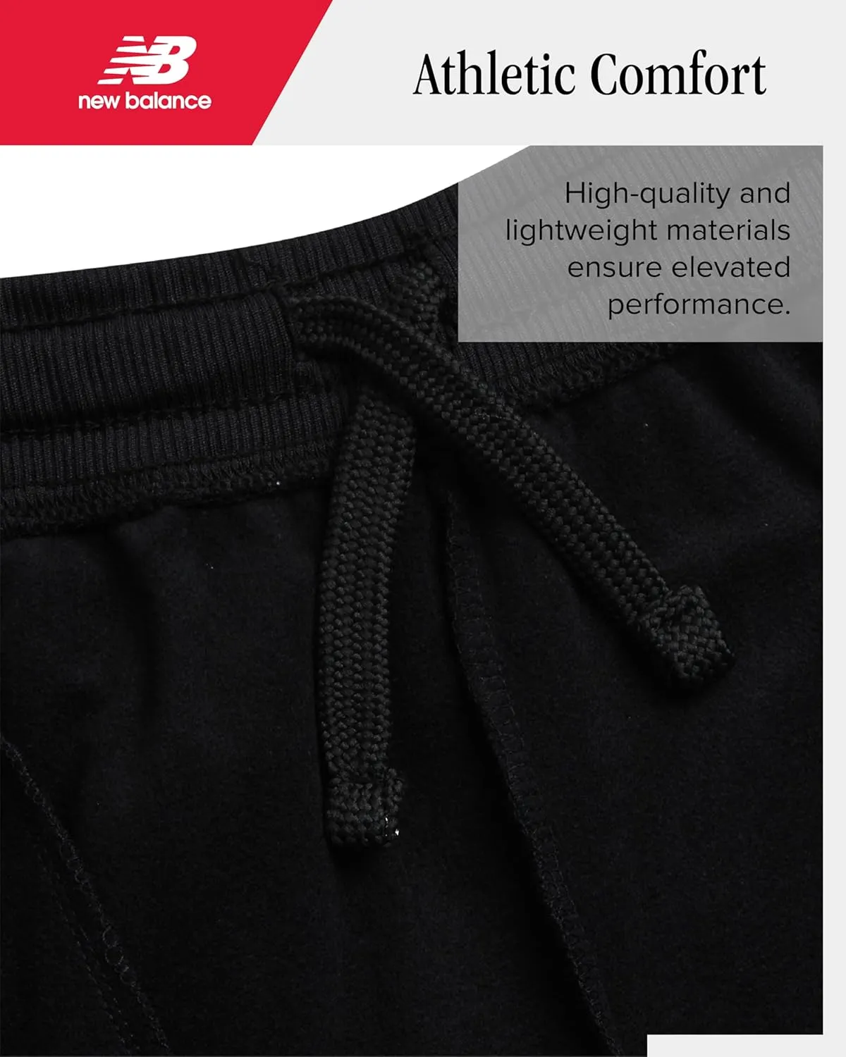 New Balance Boys Sweatpants - Stretch Performance Tricot Activewear Boys Joggers Athletic Pants with Zip Pockets (Size: 8-20)