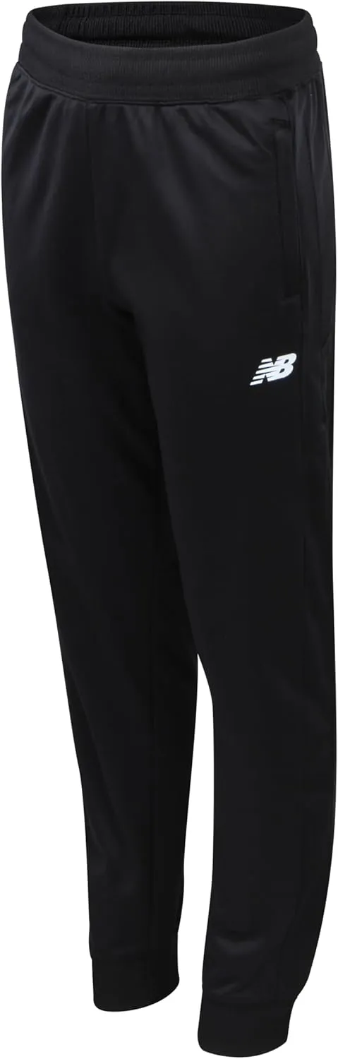 New Balance Boys Sweatpants - Stretch Performance Tricot Activewear Boys Joggers Athletic Pants with Zip Pockets (Size: 8-20)