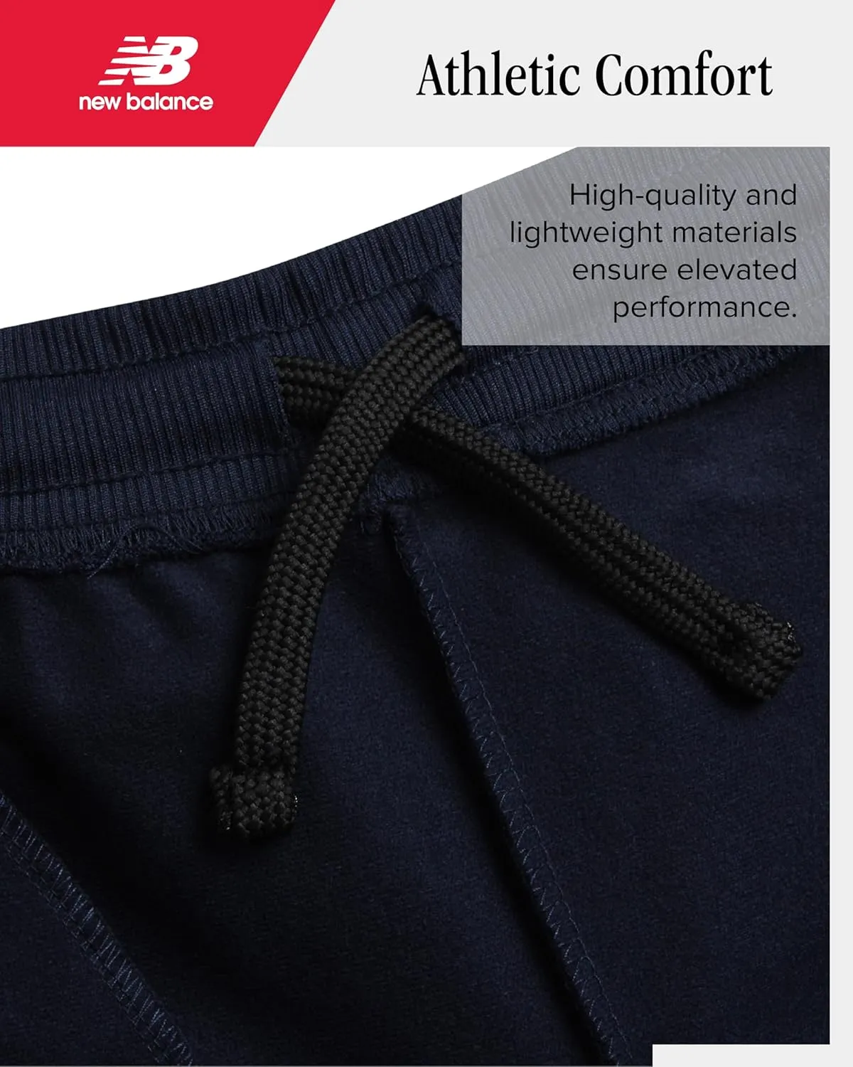 New Balance Boys Sweatpants - Stretch Performance Tricot Activewear Boys Joggers Athletic Pants with Zip Pockets (Size: 8-20)