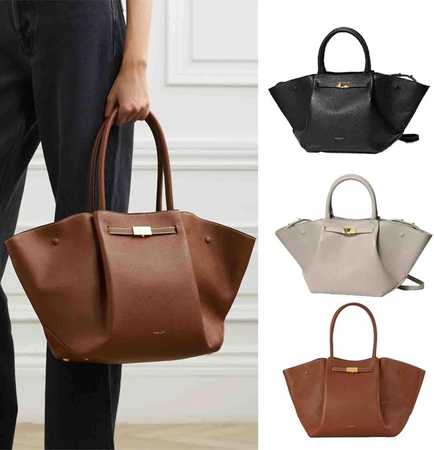 New York Vegetarian Leather Handbag - Large Capacity Wallet, Wing Bag, Dumpling Bag, Multifunctional