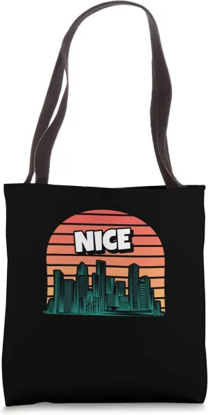Nice Retro France Vintage Nicois Traveling Traveler Tote Bag