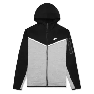 Nike Sportswear Tech Fleece Full-Zip Hoodie (Black/Dark Grey)
