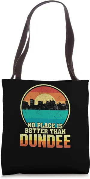 No Place is Better than Dundee Iowa Vintage Sunset IA Nature Tote Bag