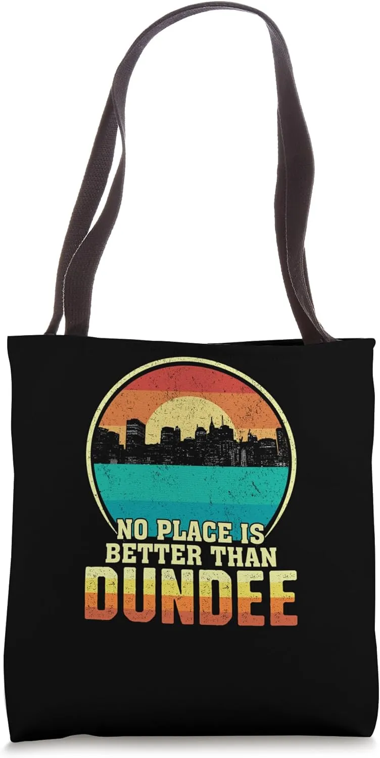 No Place is Better than Dundee Iowa Vintage Sunset IA Nature Tote Bag