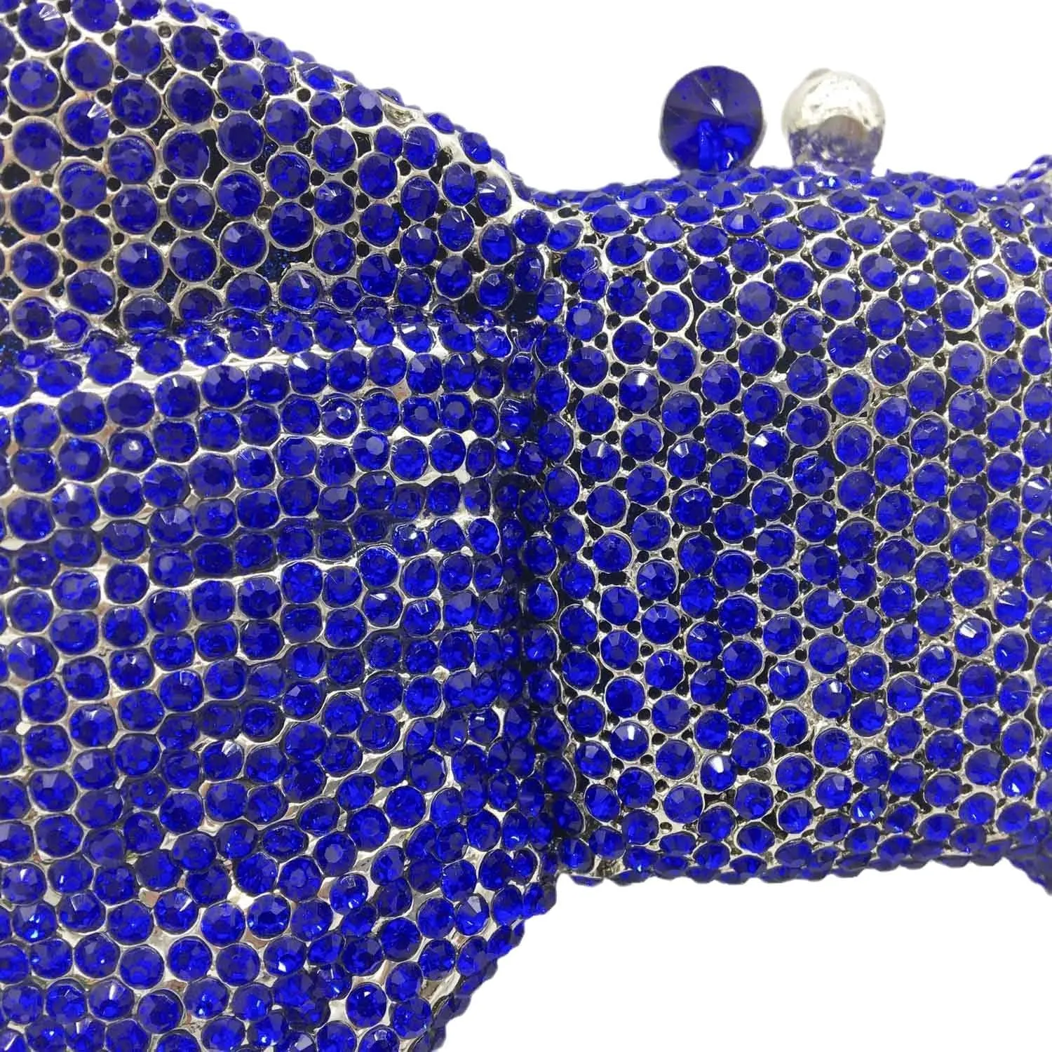 Novelty Bow Crystal Clutch Bag Women Designer Evening Handbags Bridal Party Rhinestone Clutch Purse Prom Bag,Small