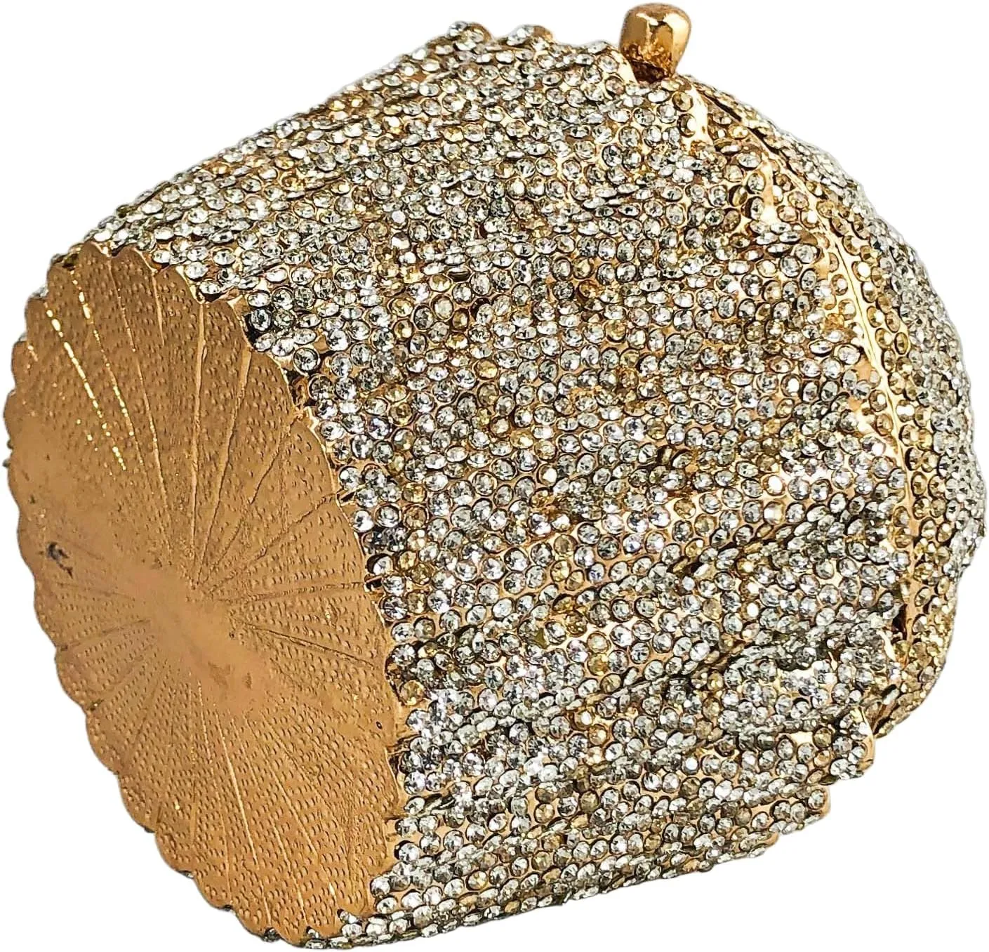 Novelty Cupcake Minaudiere Handbags Women Evening Bag Party Crystal Clutch Bag Bridal Rhinestone Clutch Purse,Mini