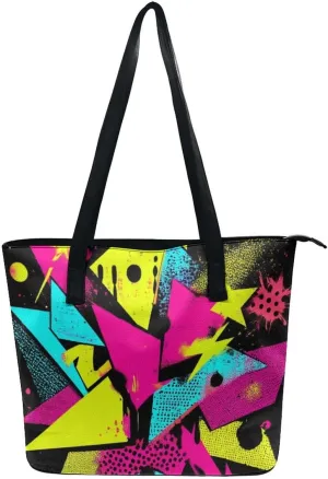 Novelty Handbag for Adults, Women's Large Capacity Tote Bag Laptop Bags with Compartment for Business