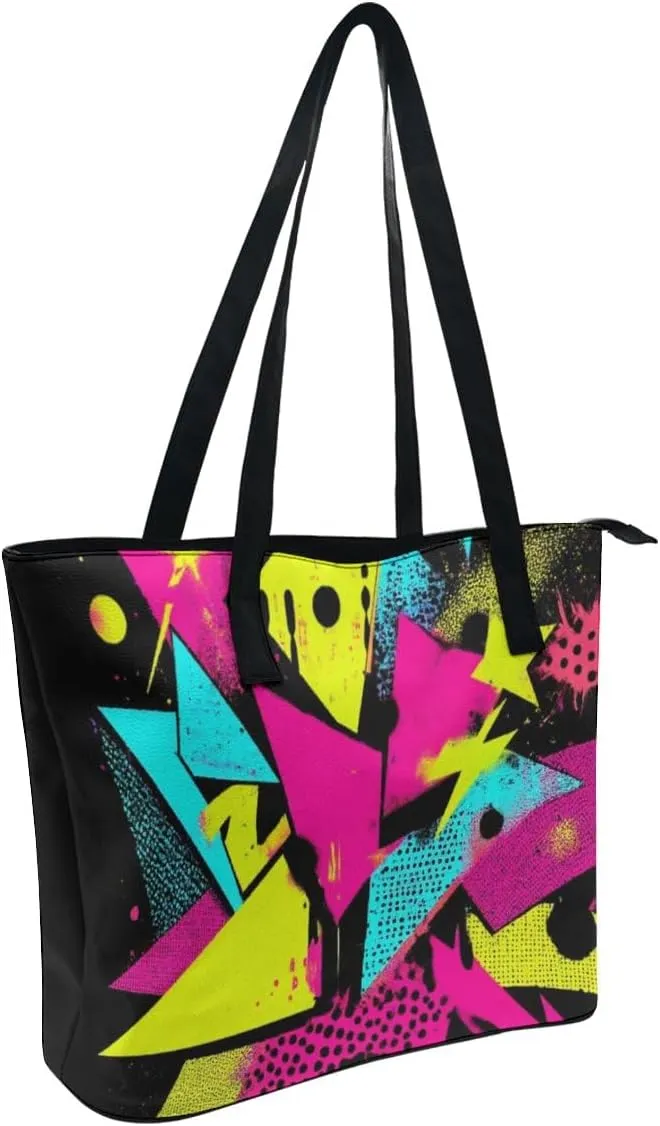 Novelty Handbag for Adults, Women's Large Capacity Tote Bag Laptop Bags with Compartment for Business