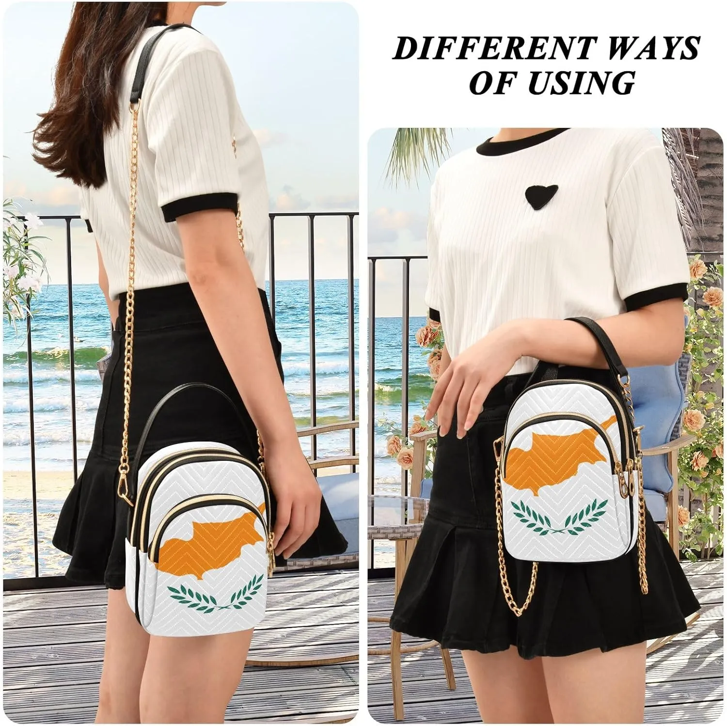 ODAWA Comoros National Flag Crossbody for Women Bag Small Crossbody Sling Bags for Women Soft Crossbody Bags for Women