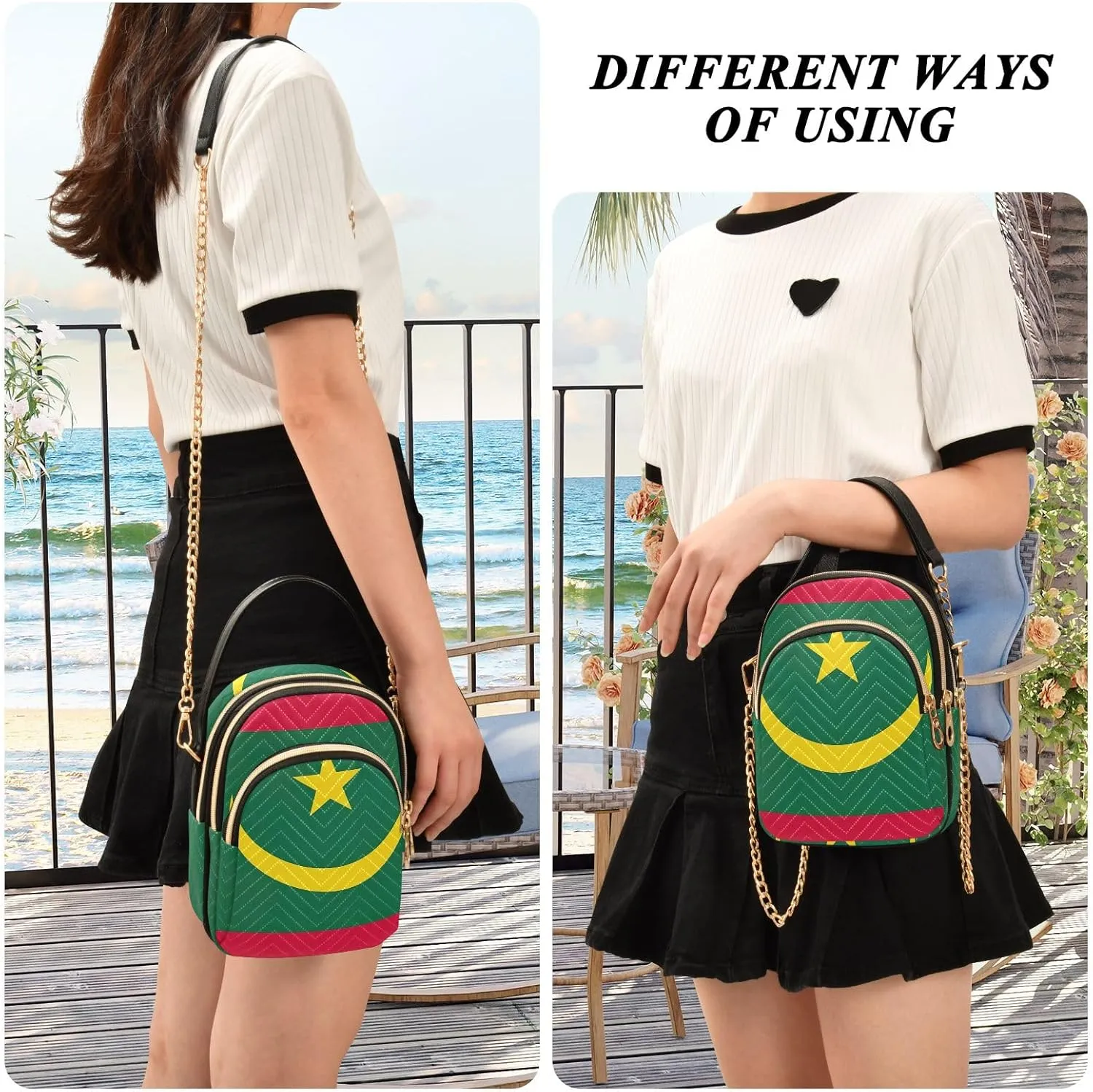 ODAWA Nigeria Flag Women Crossbody Bags - Fashion Crossbody Bags for Women - Crossbody Bags for Women Travel