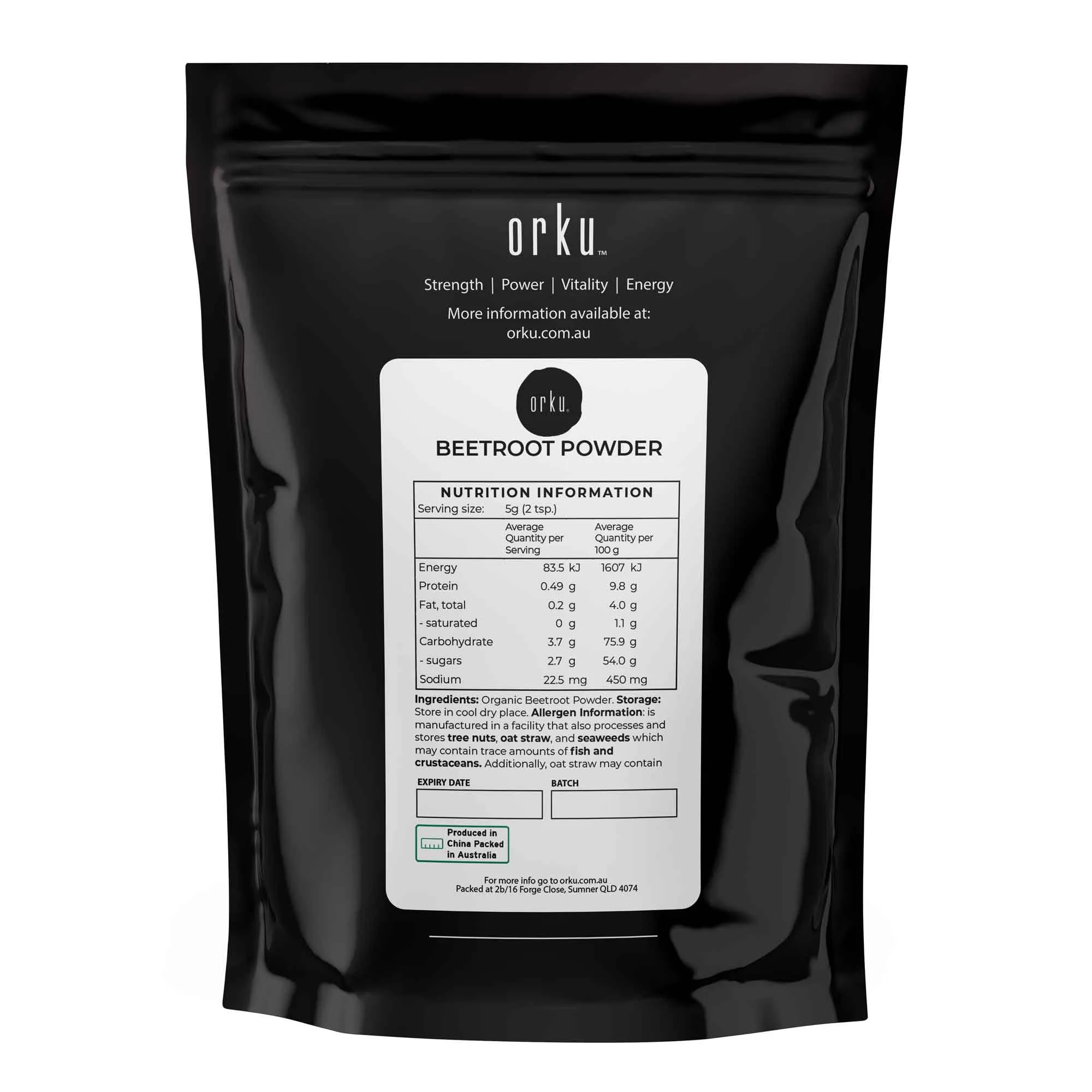 Organic Beetroot Powder Superfood Beet Root Supplement Beta Vulgaris - All Sizes