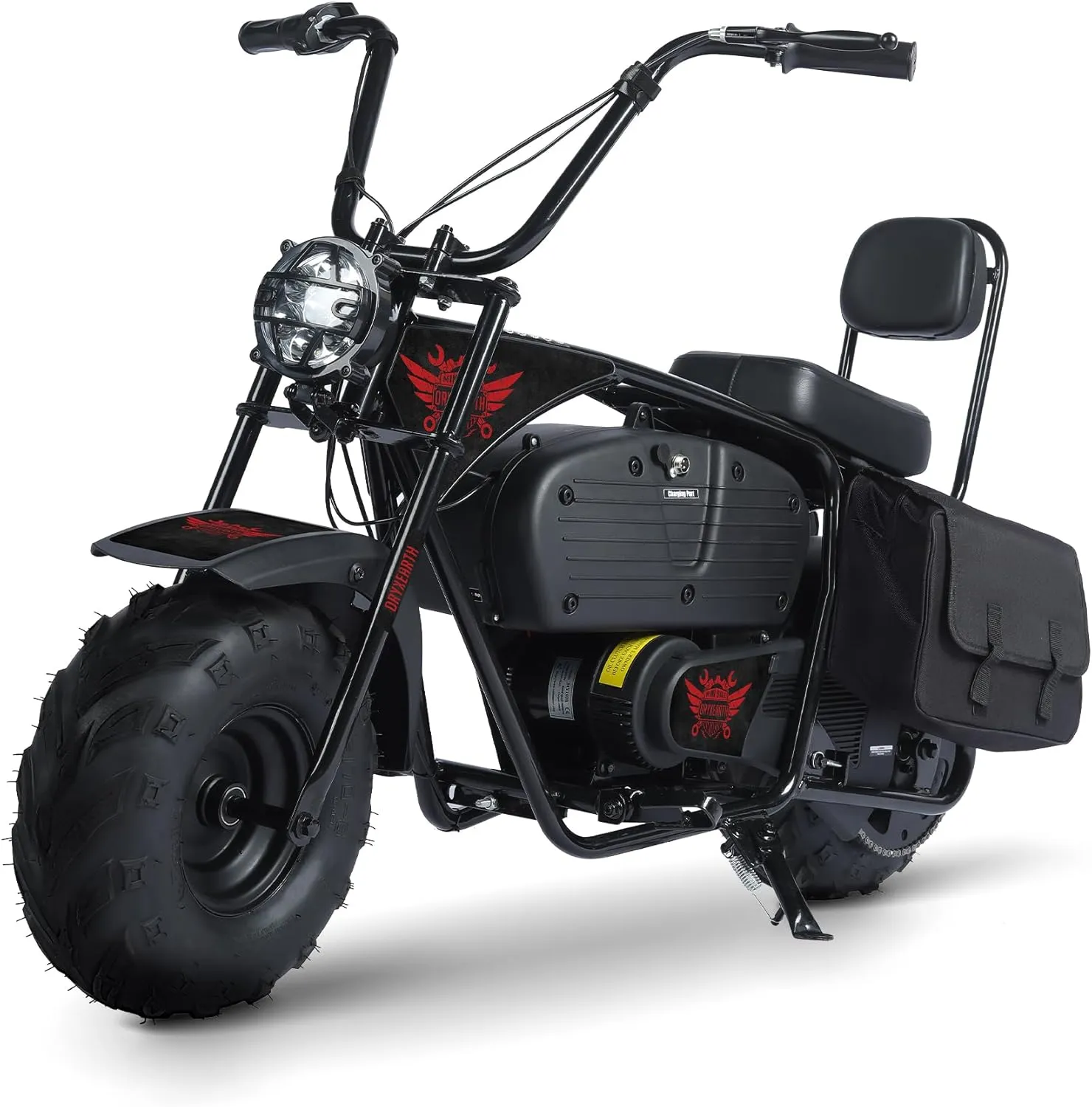 Oryxearth 36V 1000W Electric Dirt Bike for Kids & Teens, 2-Speed (15.5/22 MPH) Off-Road Motorcycle, 60 Min Ride Time, 185 lbs Max Load, 2 Storage Bags, Dark Red