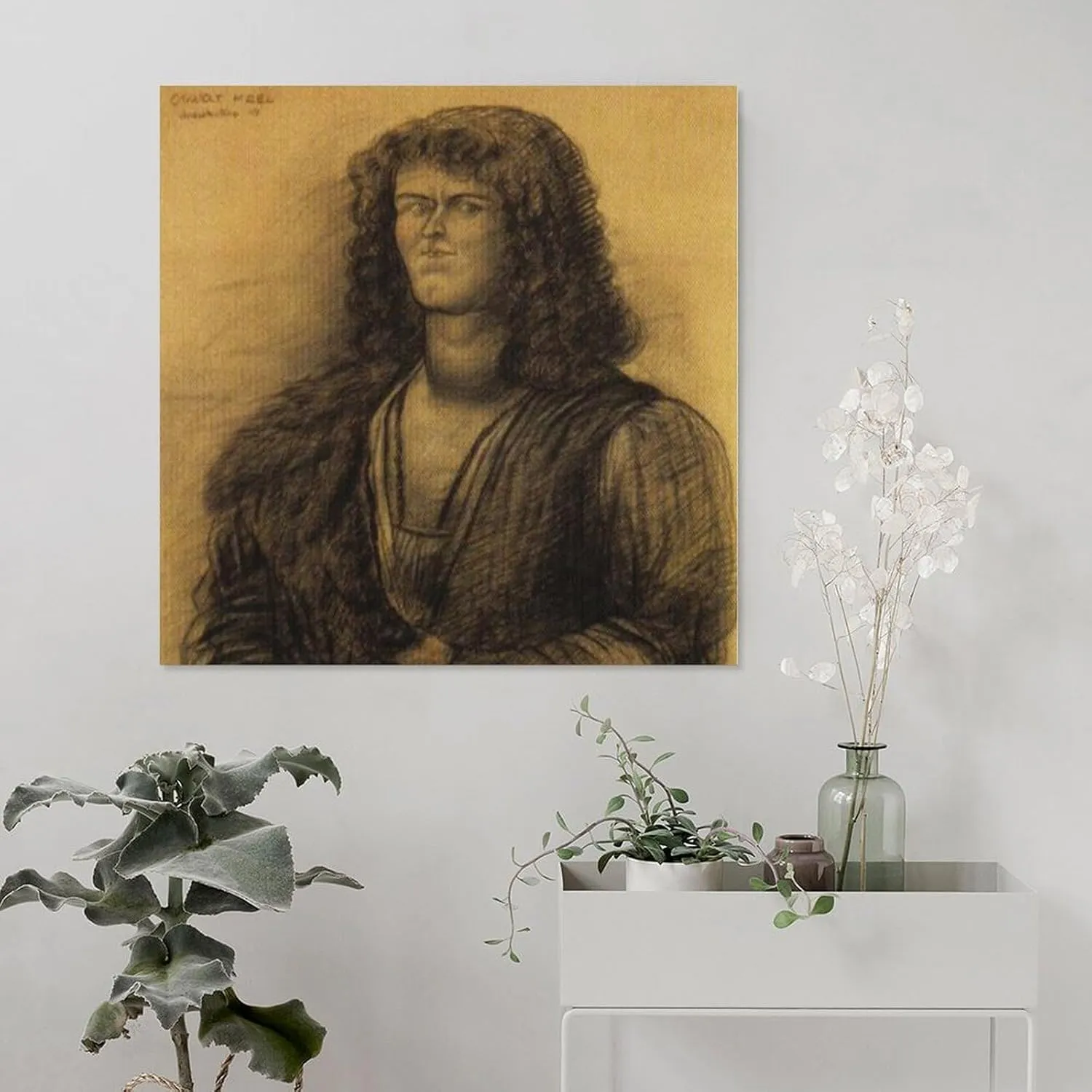 Oswalt Krell (Last Post) Fernando Botero Poster Wall Art Picture Painting Poster Canvas Print Posters Artworks Bedroom Living Room Decor 16x16inch(40x40cm)